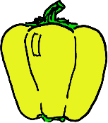 tegning av gul paprika